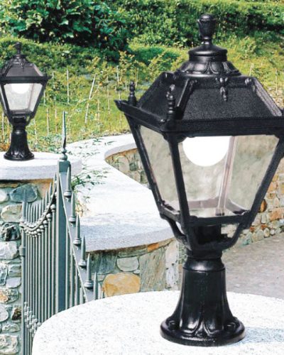 Tobia Square Standing Lantern GAte Light (Made in Italy)
