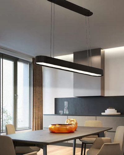 Modern Oval LED Chandelier (9001BK)