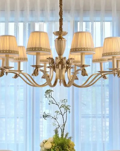 Traditional Vintage Lampshade Chandelier (1000mm)