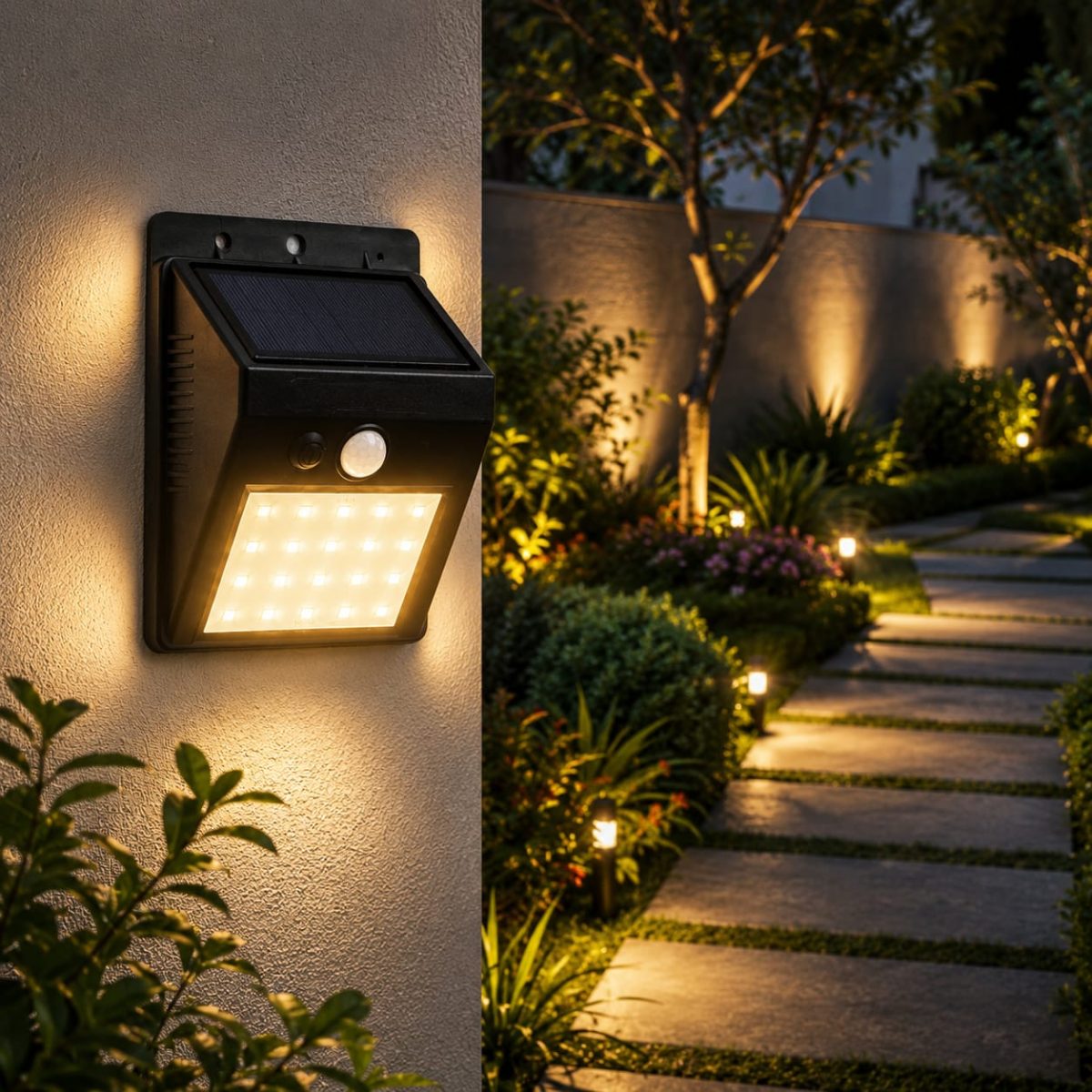 Energy Saving Outdoor LED Solar Wall Light (3W) — premium lighting product available from DEEN ELECTRIC Rawalpindi