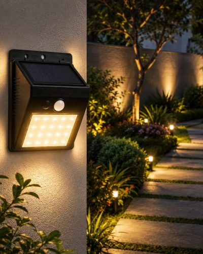 Energy Saving Outdoor LED Solar Wall Light (3W)