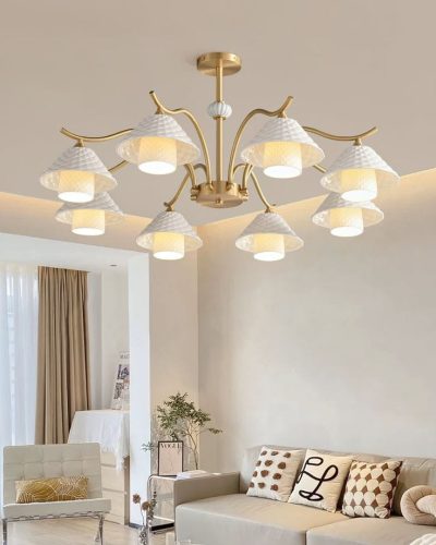 Modern Luxury Ceramic Shade Chandelier (950mm)