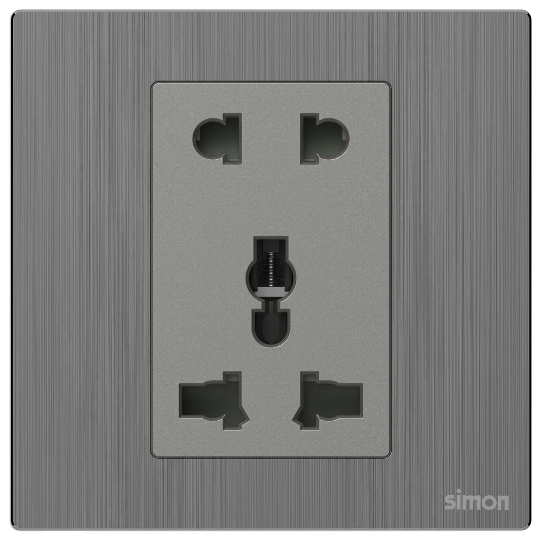 Simon 2Pin and International Socket M7-Metal Series — premium lighting product available from DEEN ELECTRIC Rawalpindi