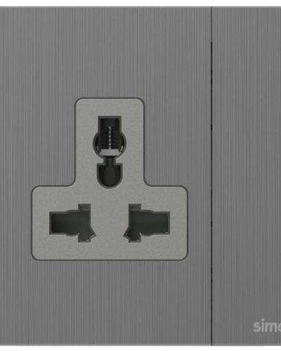 Simon 1G International Switched Socket M7-Metal Series