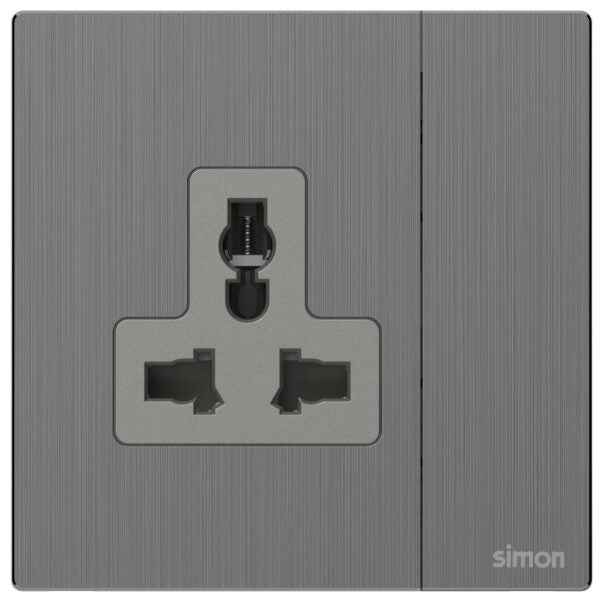 Simon 1G International Switched Socket M7-Metal Series — premium lighting product available from DEEN ELECTRIC Rawalpindi