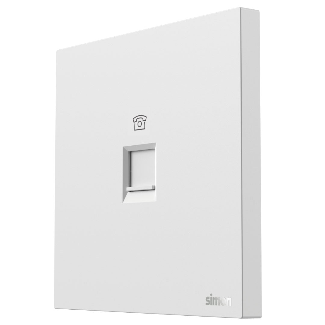 Simon 1G Telephone Outlet M7 Air Series-White — premium lighting product available from DEEN ELECTRIC Rawalpindi