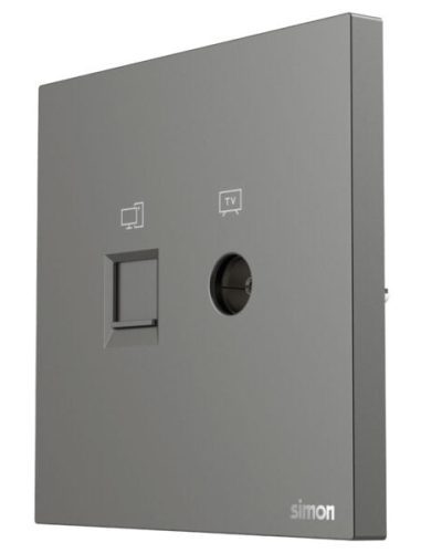 Simon TV & Data Outlet Cat6 M7 Air Series-Grey