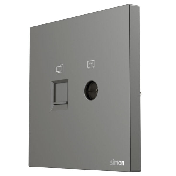 Simon TV & Data Outlet Cat6 M7 Air Series-Grey — premium lighting product available from DEEN ELECTRIC Rawalpindi