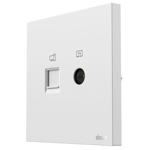Simon TV & Data Outlet Cat6 M7 Air Series-White — premium lighting product available from DEEN ELECTRIC Rawalpindi