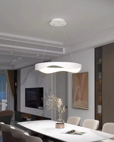 Nordic Minimalist LED Pendant Lamp (D627-Round white)