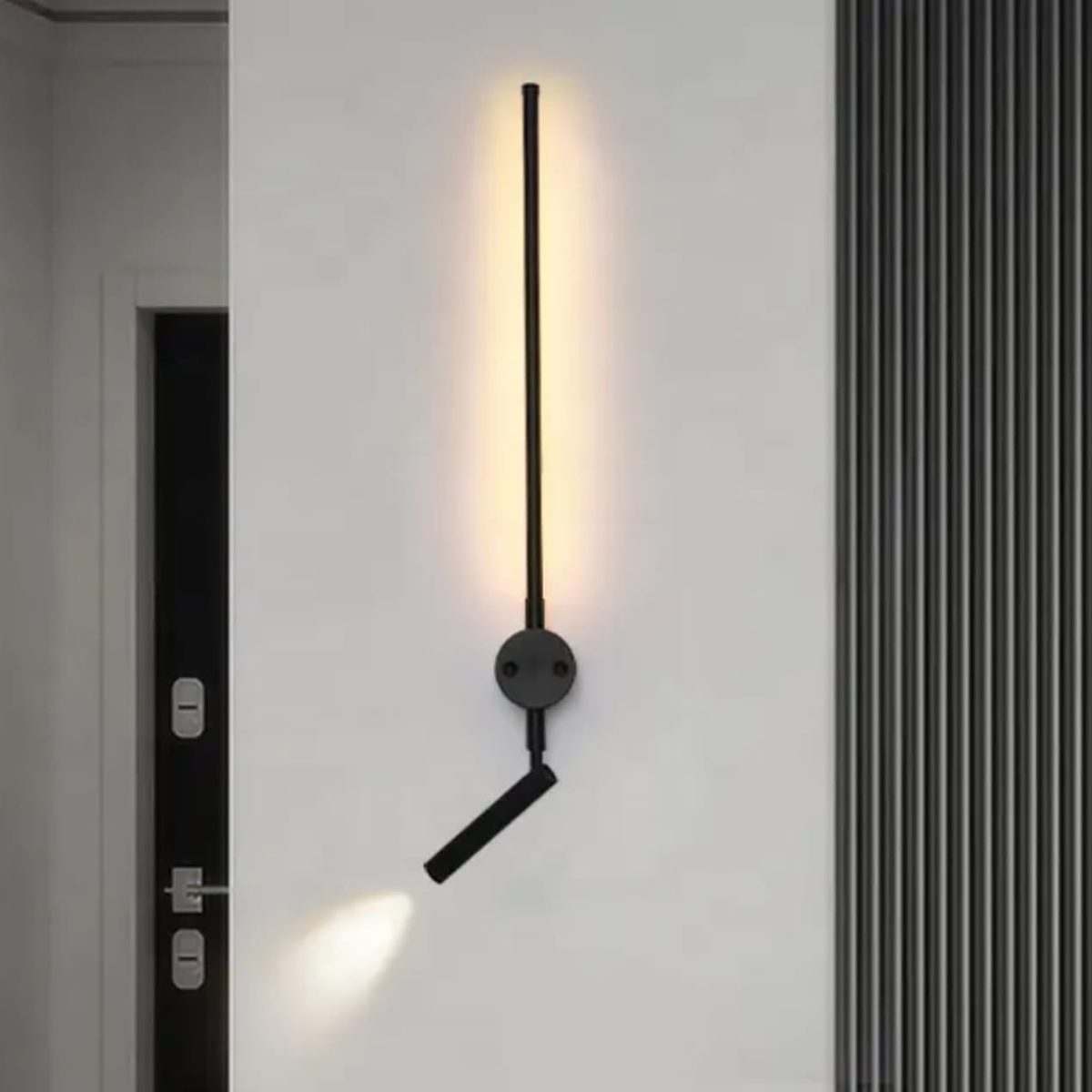 Modern Long Black Stick With Spot Wall Light — premium lighting product available from DEEN ELECTRIC Rawalpindi