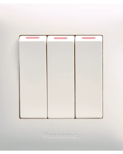 Panasonic – 3 Gang 1-Way SP switch 10AX 250V