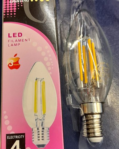 NOVA LED Vintage E14 Candle Bulb 4w