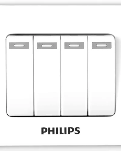 PHILIPS 4 Gang-Switch Single Way Eco Series – 37949
