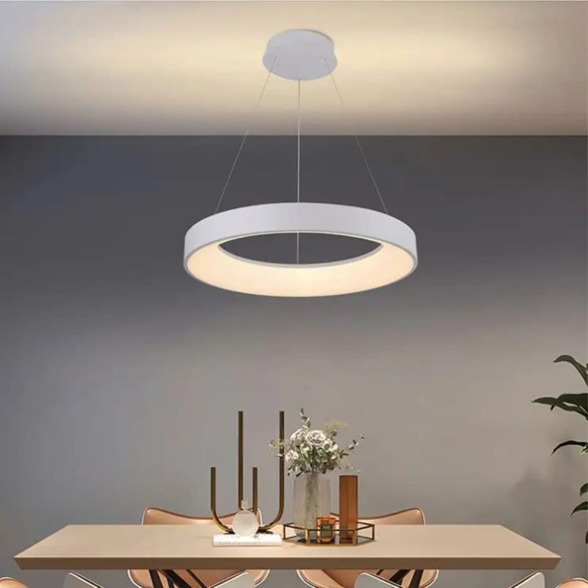 Modern Round Aluminum Chandelier (9085-Round,GREY) — premium lighting product available from DEEN ELECTRIC Rawalpindi