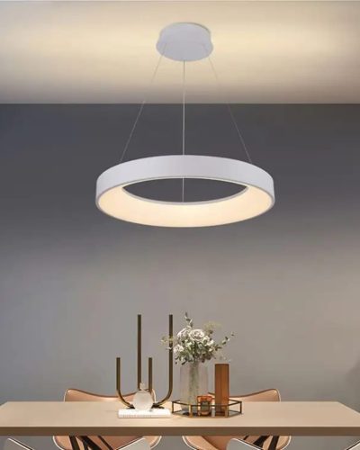 Modern Round Aluminum Chandelier (9085-Round,GREY)