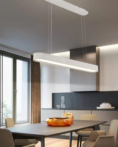 Modern Oval LED Chandelier (9001WH)