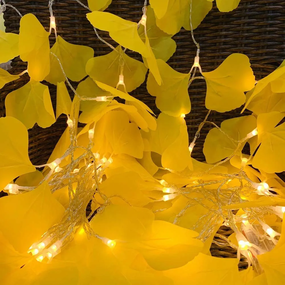 Artificial ginkgo leaves led decorative string light — premium lighting product available from DEEN ELECTRIC Rawalpindi