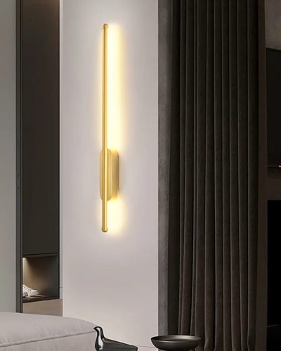 Modern Long Gold Stick LED Wall Light (60cm)