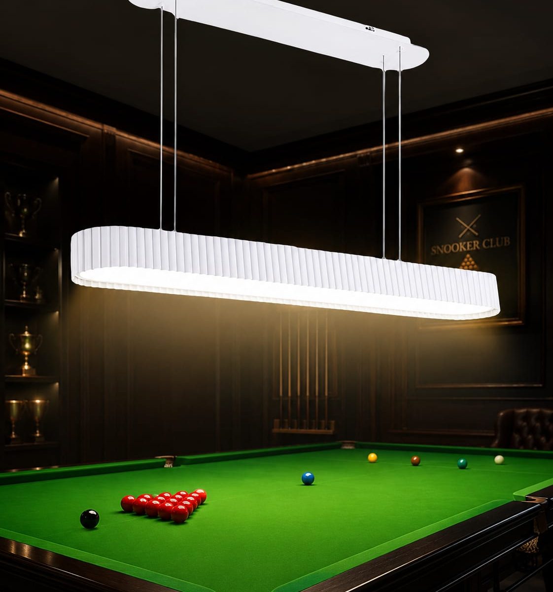Modern Oval LED Hanging Light (9001WH) — premium lighting product available from DEEN ELECTRIC Rawalpindi
