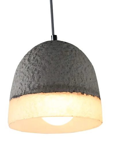 Cemented retro style hanging light