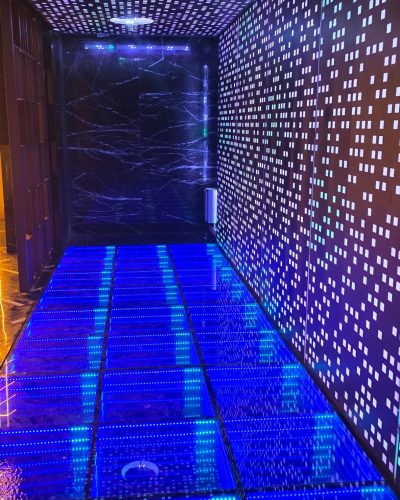 Cnc designed acrylic backlit wall and ceiling