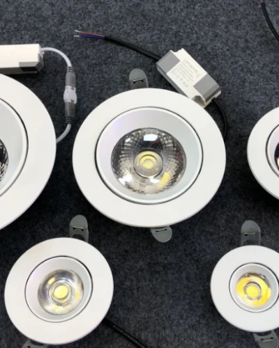 Cob led movable recessed downlight