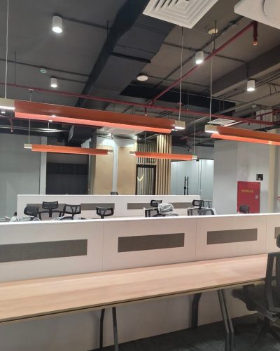 Designer led linear pendant light