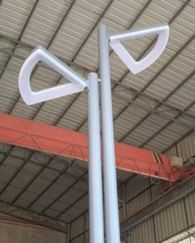 Double sided modern led decorative pole light 3m