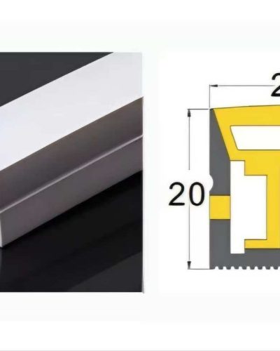 Floor recessed silicon profile 2020mm