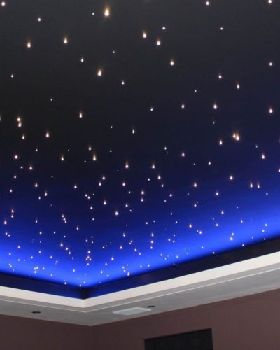 Led fibre optic star ceiling light