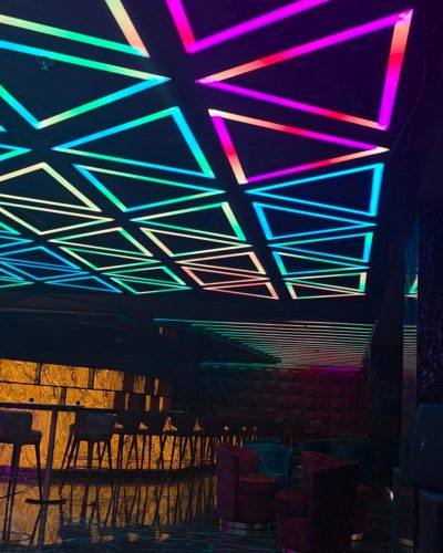 Led triangular hanging light