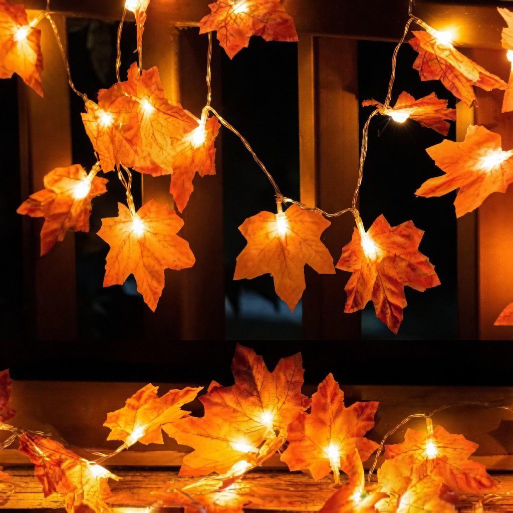 Maple leaves led decor string light — premium lighting product available from DEEN ELECTRIC Rawalpindi