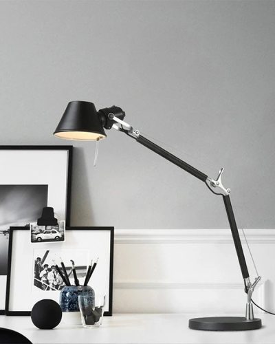Modern led foldable metal study lamp