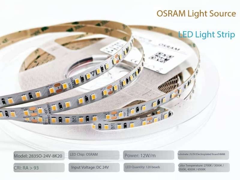 Osram light source Smd Led strip light 2835-120D 24V — premium lighting product available from DEEN ELECTRIC Rawalpindi