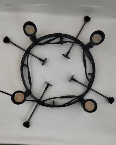 Palm tree led ring light with 4 spot lights