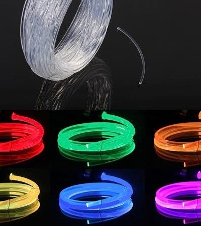 Side glow fibre optic cable
