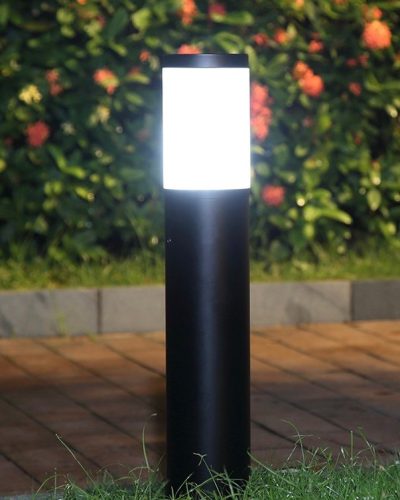 Solar round led bollard light