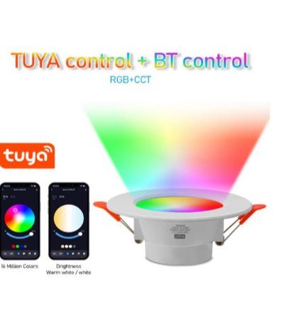 Tuya app BT control RGB+CCT smd downlight