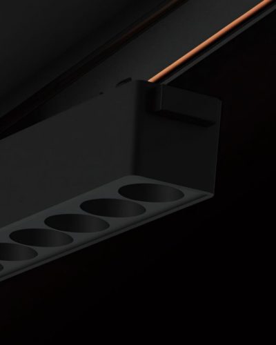Ultra thin surface mounted magnetic track