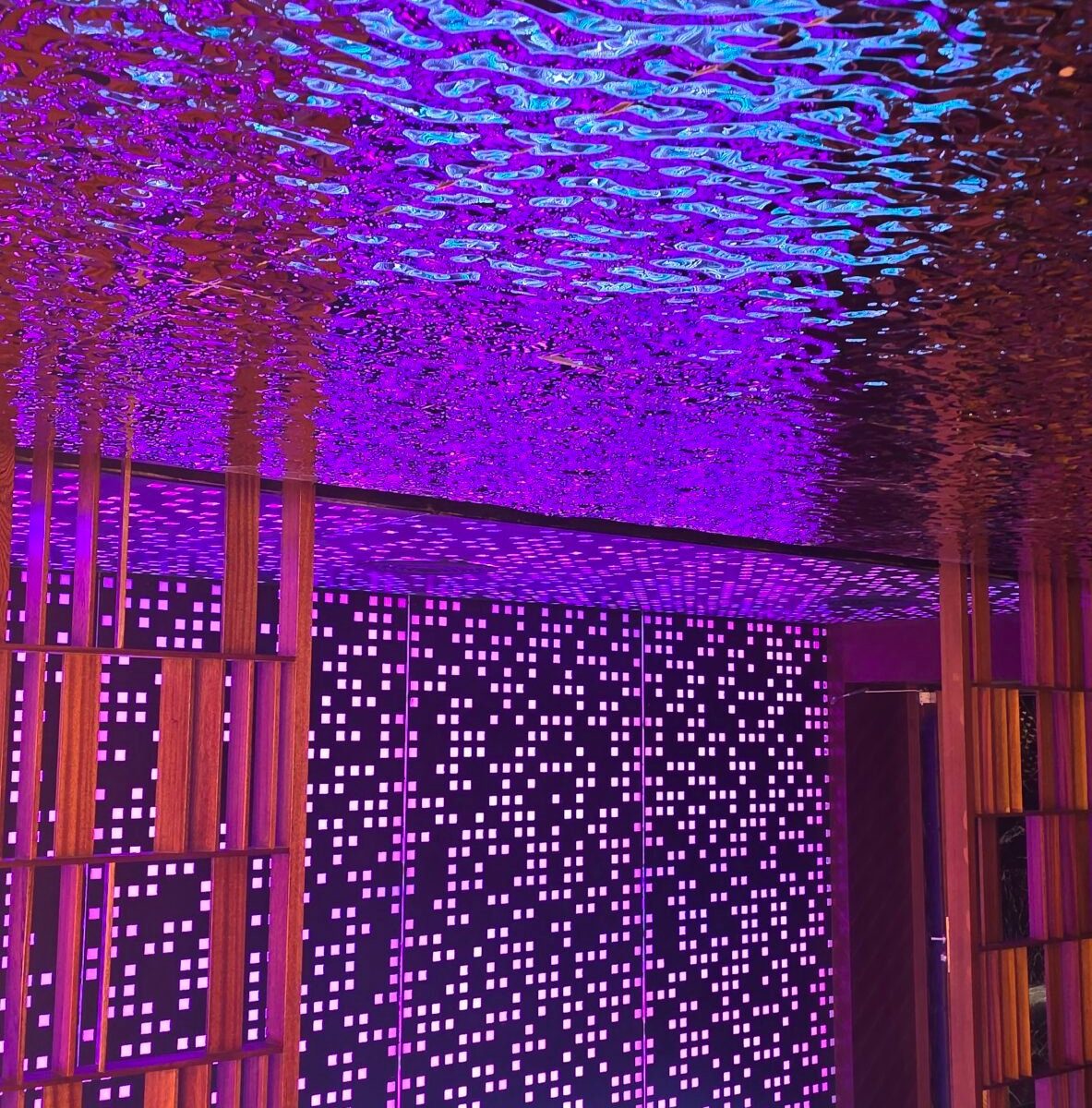 Water ripple metal sheet ceiling/wall cladding — premium lighting product available from DEEN ELECTRIC Rawalpindi
