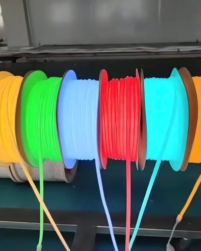 Yellow/Red/Pink/Ice blue/Green color cob rope light