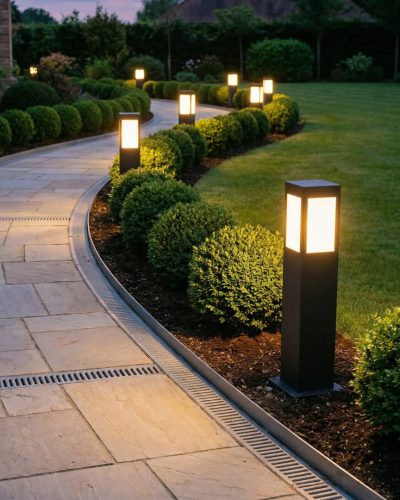 Rectangular Acrylic Glow LED Bollard Light – 600mm | 12W | IP65
