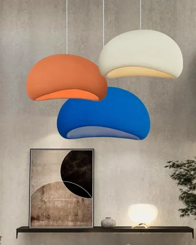 Wabi-Sabi Hanging Light – Natural Elegance for Modern Interiors